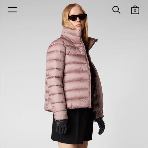 Save The Duck Elsie Short women’s Pink Puffer jacket - Picture 16 of 17